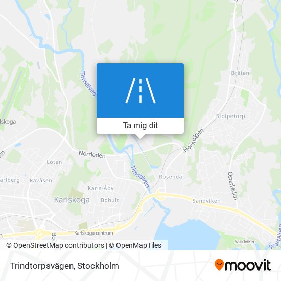 Trindtorpsvägen karta