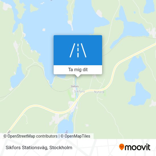 Sikfors Stationsväg karta
