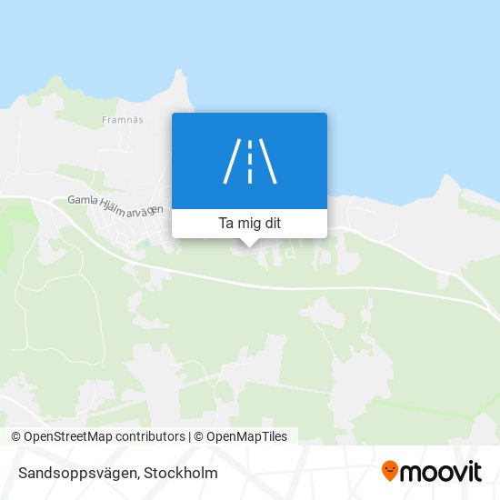 Sandsoppsvägen karta