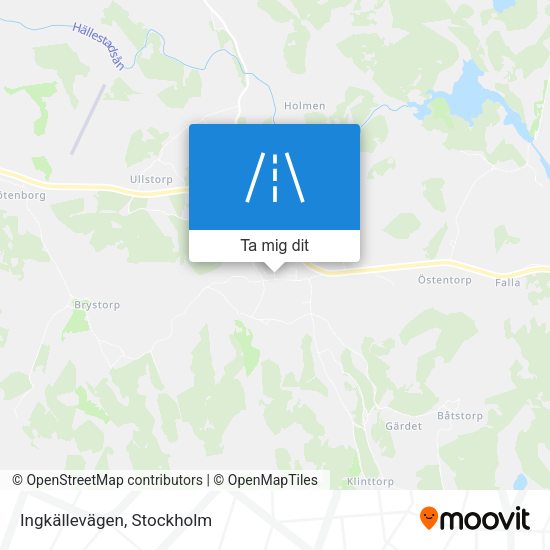 Ingkällevägen karta