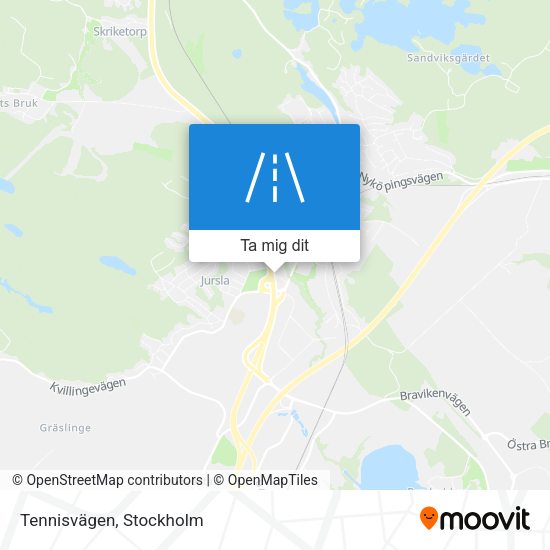 Tennisvägen karta