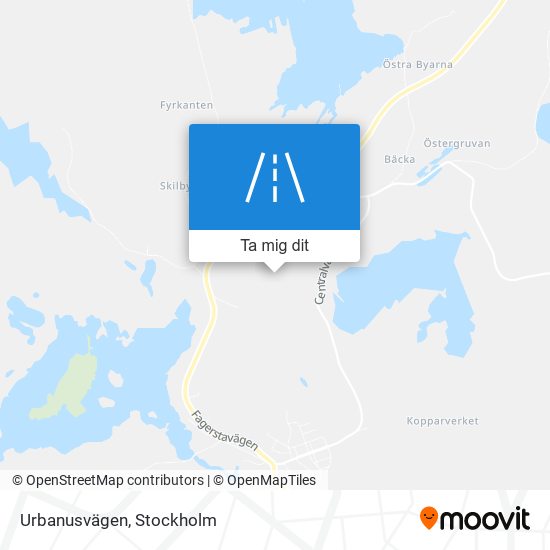 Urbanusvägen karta