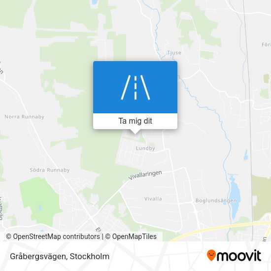 Gråbergsvägen karta