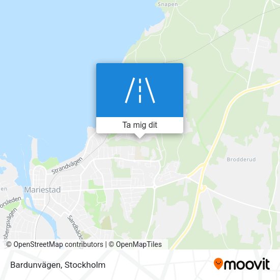 Bardunvägen karta