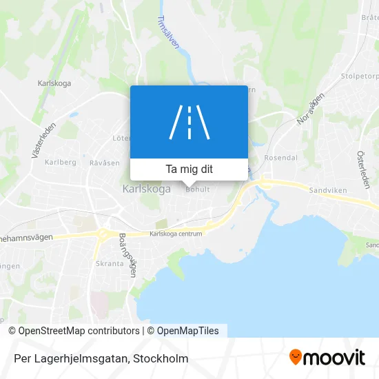 Per Lagerhjelmsgatan karta