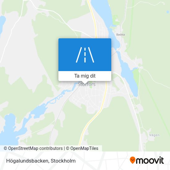 Högalundsbacken karta