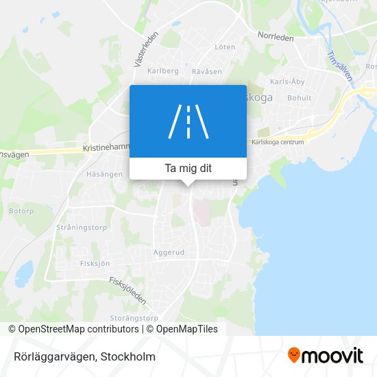 Rörläggarvägen karta