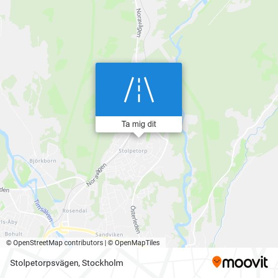 Stolpetorpsvägen karta