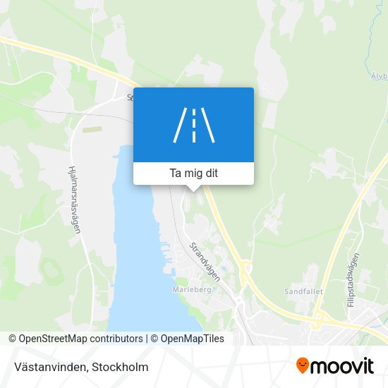 Västanvinden karta