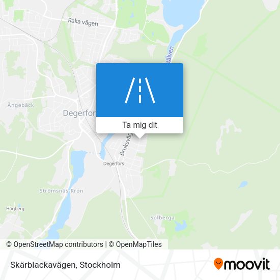 Skärblackavägen karta