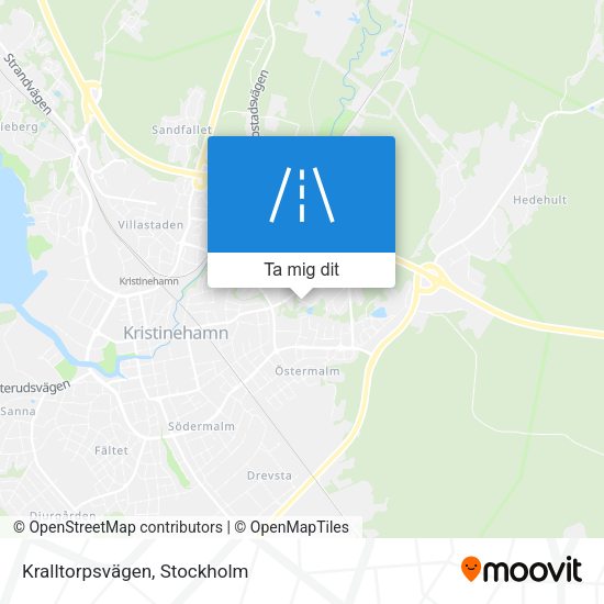 Kralltorpsvägen karta