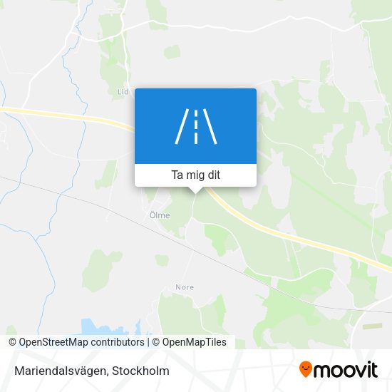 Mariendalsvägen karta
