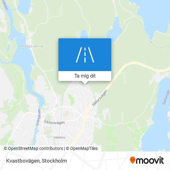 Kvastbovägen karta