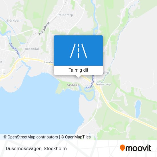 Dussmossvägen karta