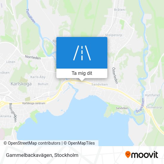 Gammelbackavägen karta
