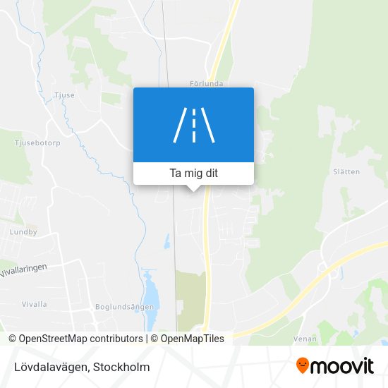 Lövdalavägen karta