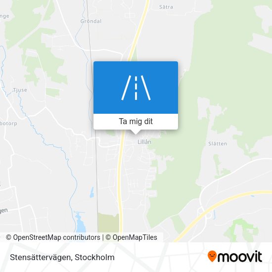 Stensättervägen karta