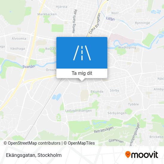 Ekängsgatan karta