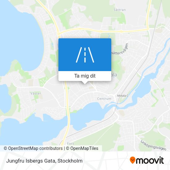 Jungfru Isbergs Gata karta