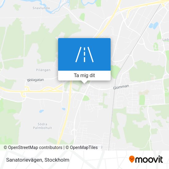 Sanatorievägen karta