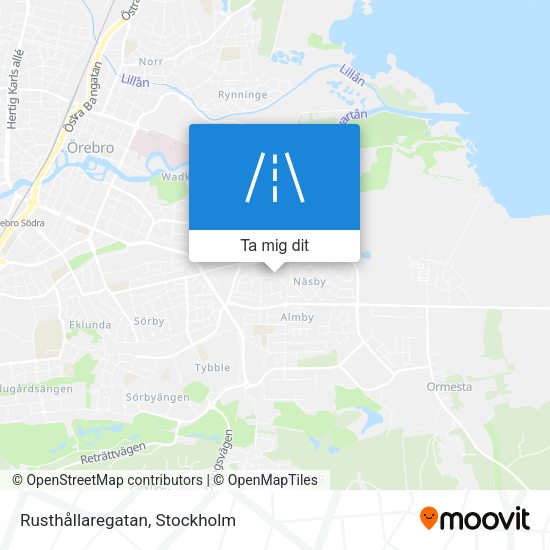 Rusthållaregatan karta