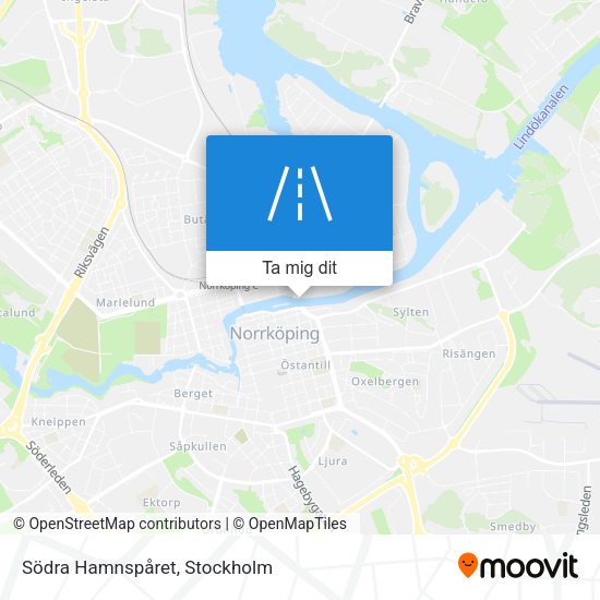 Södra Hamnspåret karta