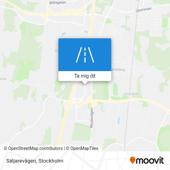Säljarevägen karta