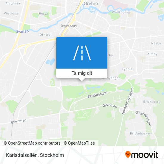 Karlsdalsallén karta