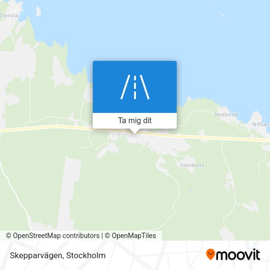 Skepparvägen karta