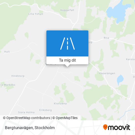 Bergtunavägen karta