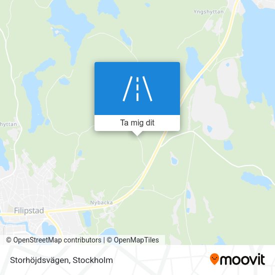 Storhöjdsvägen karta