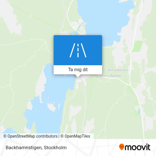 Backhamnstigen karta