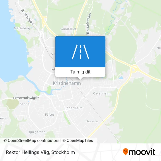 Rektor Hellings Väg karta