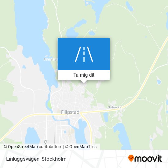 Linluggsvägen karta