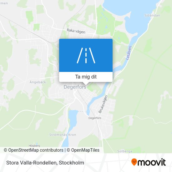 Stora Valla-Rondellen karta