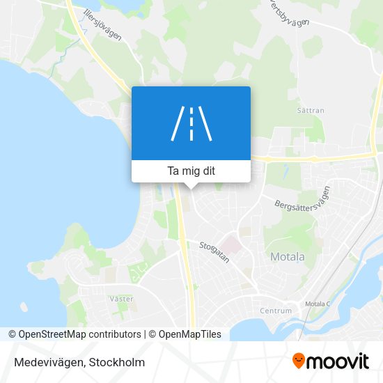 Medevivägen karta