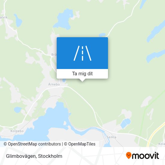Glimbovägen karta