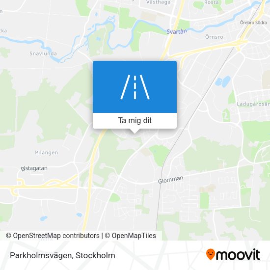Parkholmsvägen karta