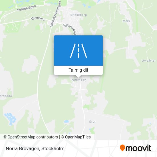 Norra Brovägen karta