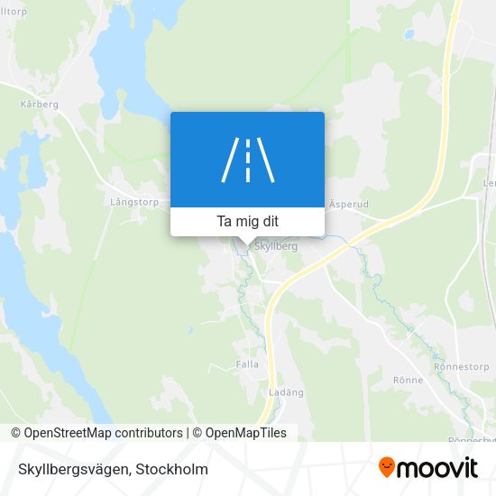 Skyllbergsvägen karta
