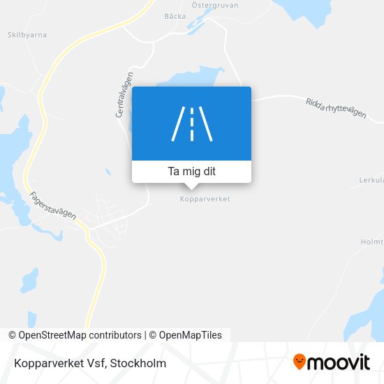 Kopparverket Vsf karta