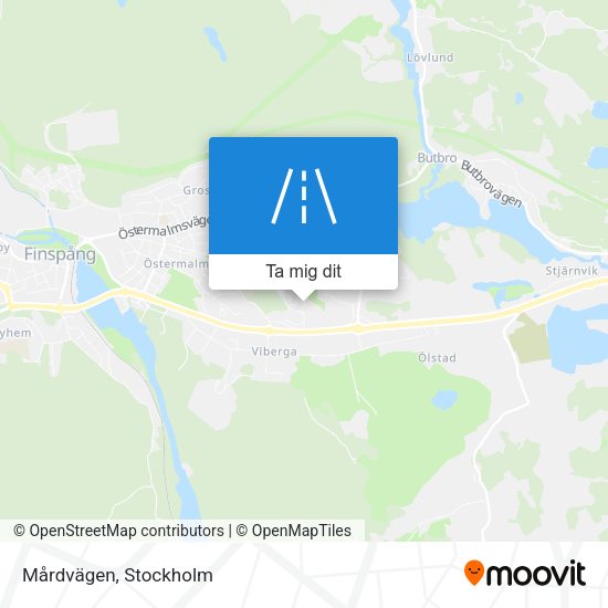 Mårdvägen karta