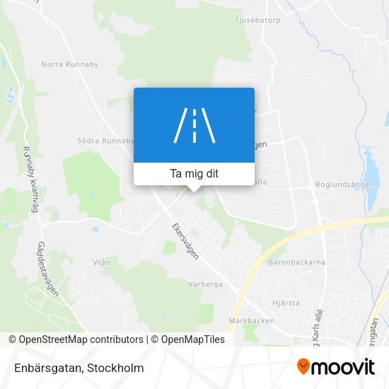 Enbärsgatan karta