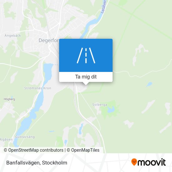 Banfallsvägen karta