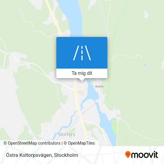 Östra Koltorpsvägen karta