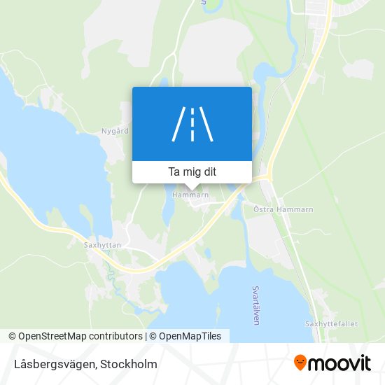 Låsbergsvägen karta