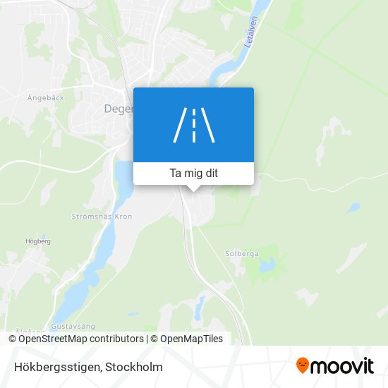 Hökbergsstigen karta