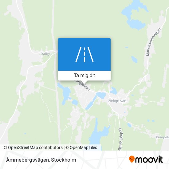 Åmmebergsvägen karta