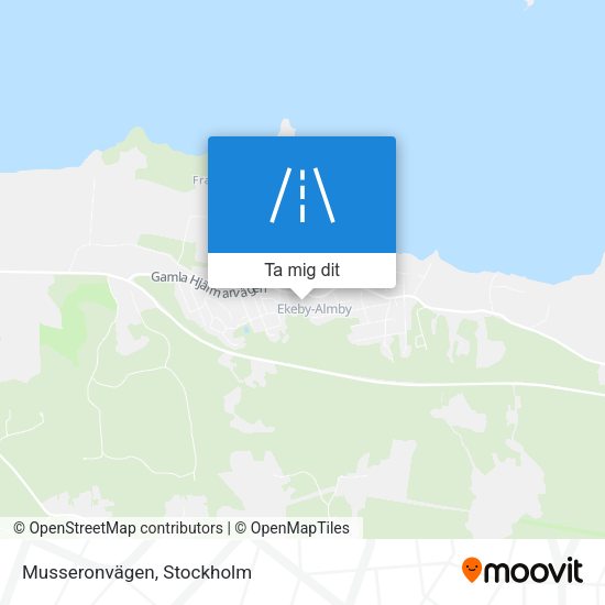 Musseronvägen karta