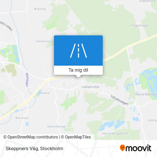 Skeppners Väg karta